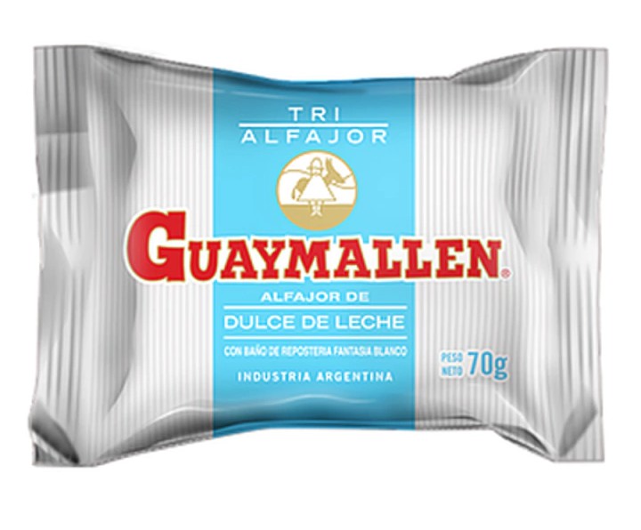 Alfajor Guaymallen Simple 70gr Blanco x 24 unidades